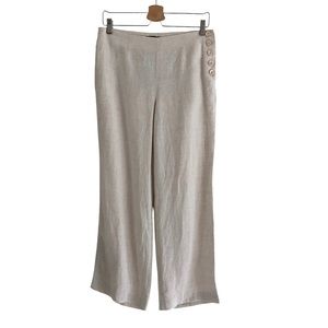 Talbots 100% Linen Pants Beige Pants Size 6 Petite